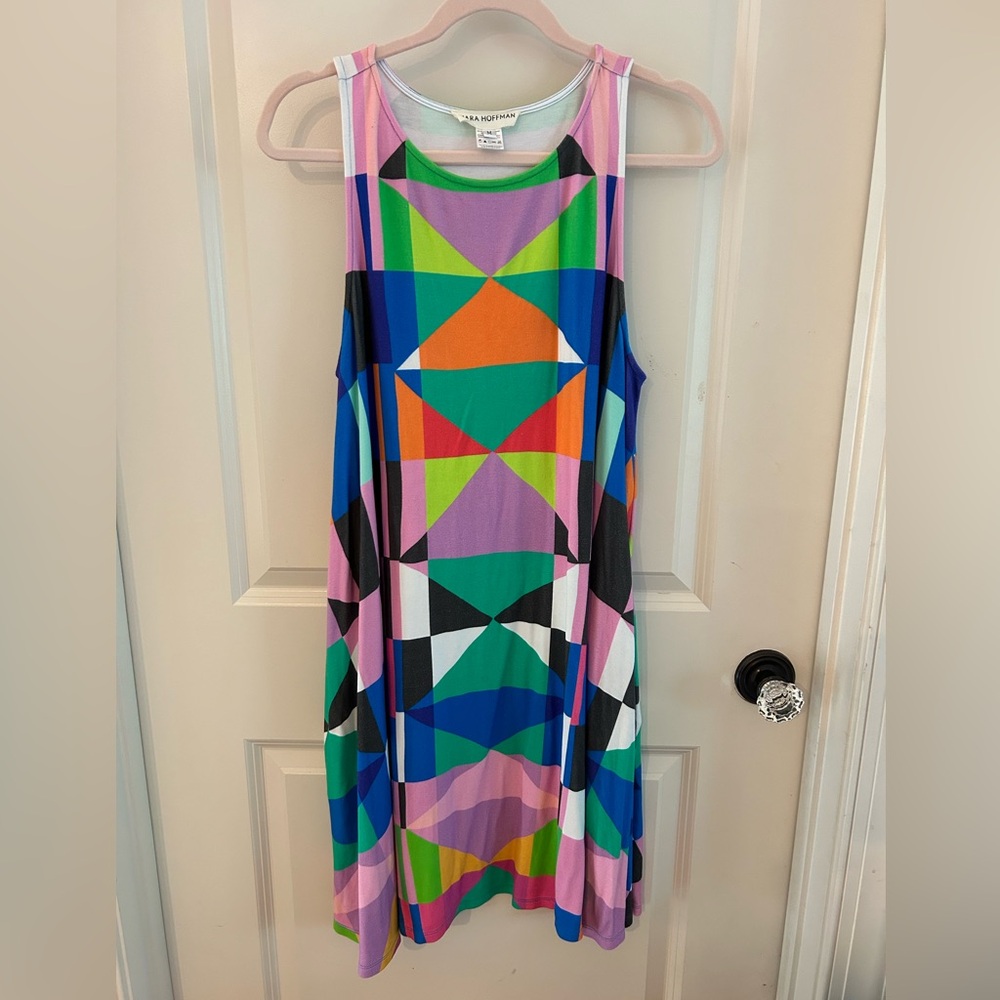 MARA HOFFMAN diamond swing dress, size M